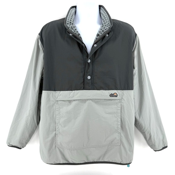 chubbies Other - Chubbies Men's M Reversible 1/2 Snap Fleece Pullover Gray Bear Fair Isle Winter